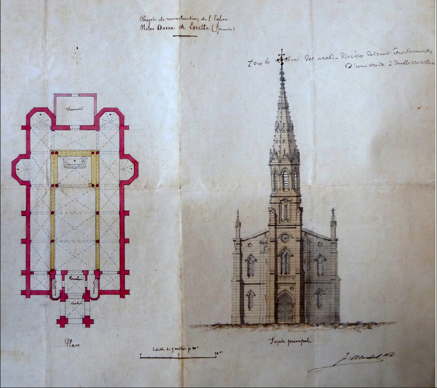 Plan initial de Jean-Jules MONDET